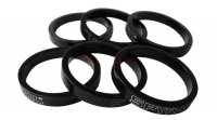 Spyral hézagoló gyűrű (spacer) 28,6x5mm, fekete, felirattal
