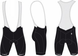BBB BBW-215 BBB kantáros nadrág -UltraTech- fekete, fehér felsőrésszel