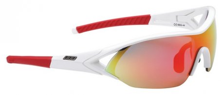BBB BSG-44 4473 kerékpáros szemüveg "Impact" fehér keret/ MLC piros lencsékkel